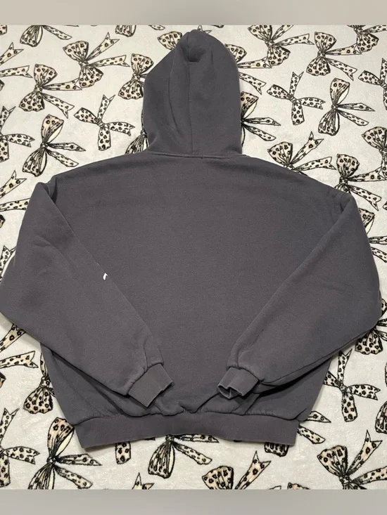 Edikted Gray Oversized Bow Hoodie - Picture 2 of 4